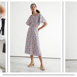 ASOS midi cut out dress - size 8